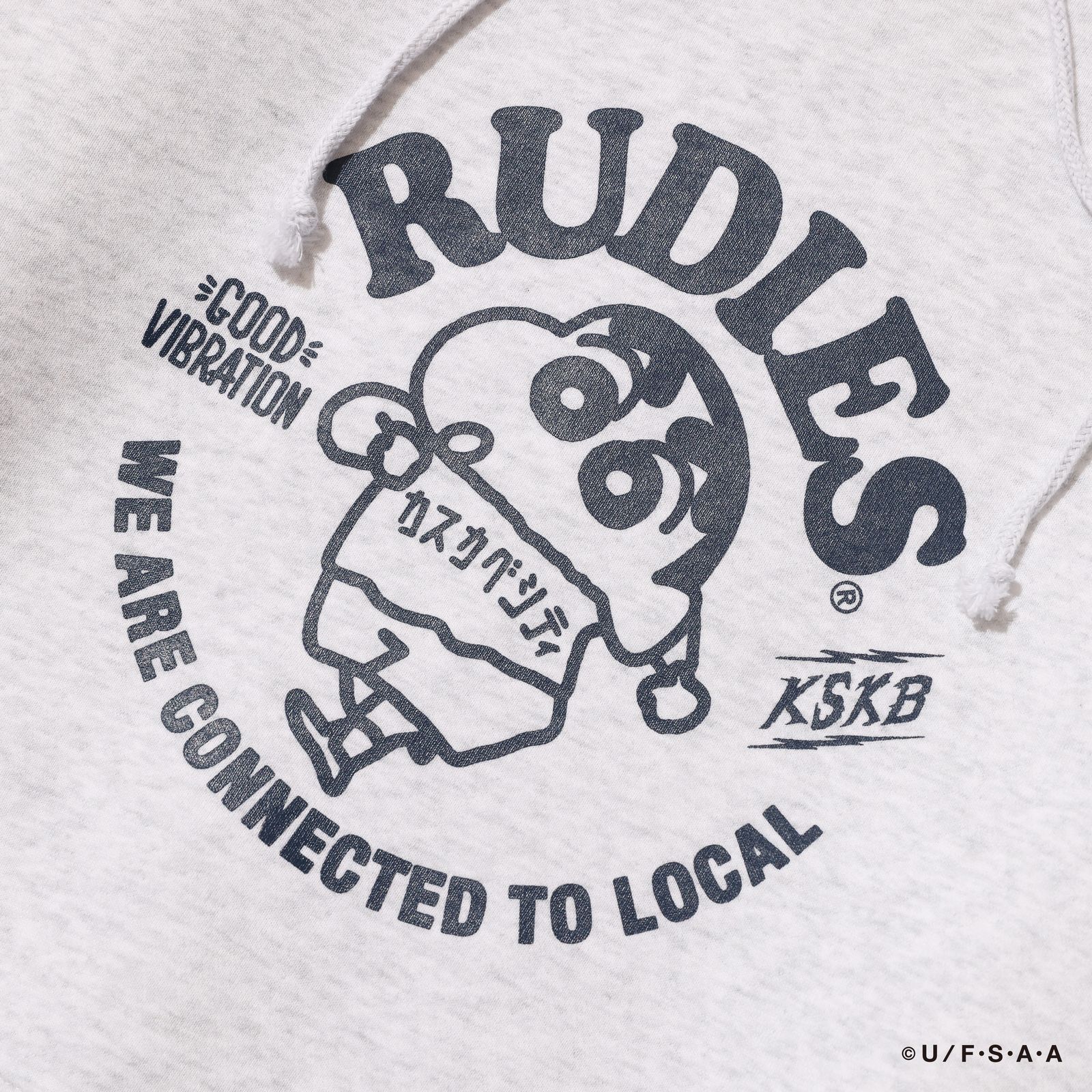 RUDIE'SxCRAYON SHINCHAN CIRCLEMOSH HOOD SWEAT