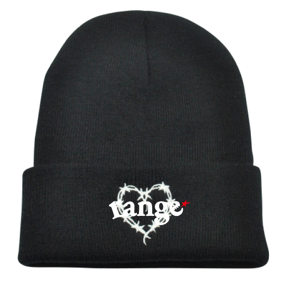 rg barbedwire heart beanie