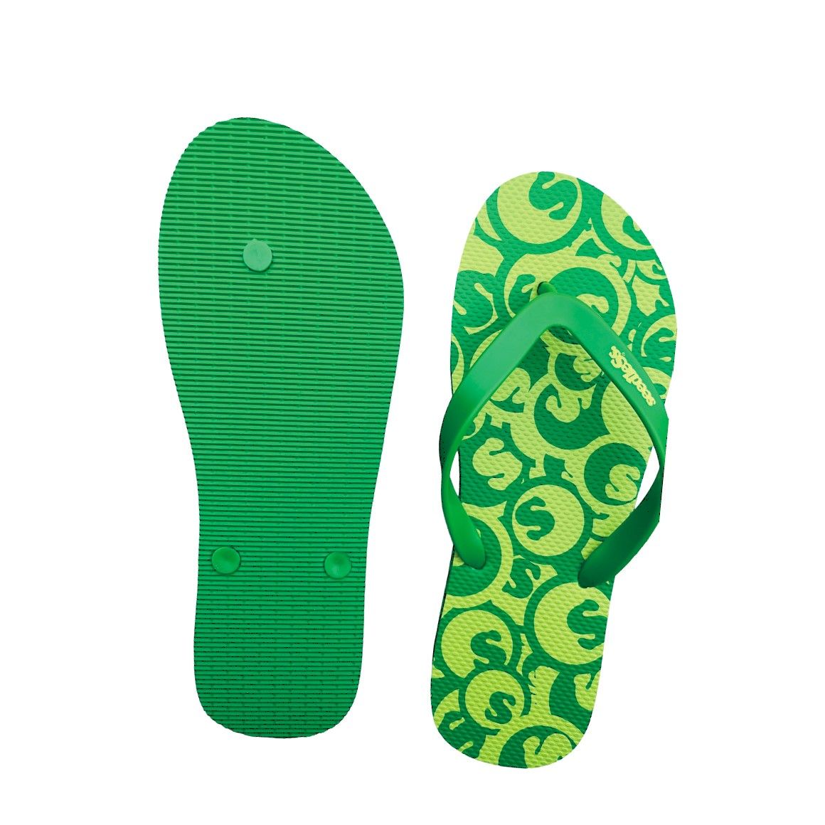 s-dot green beach sandal
