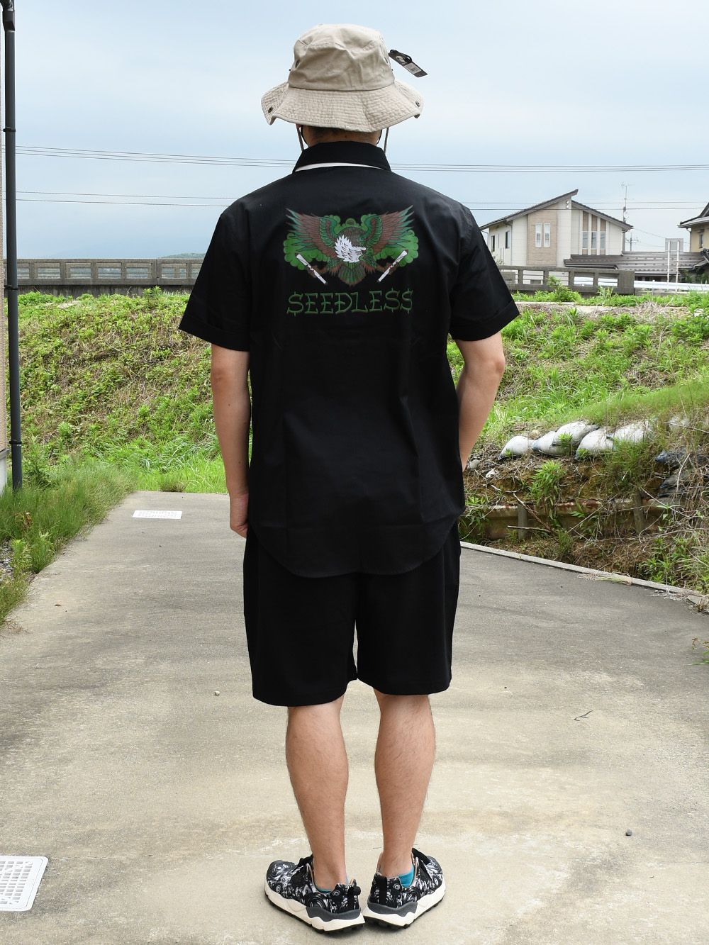 sd green eagle open collor shirts