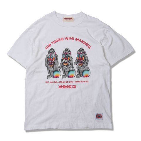 S/S TEE - THE THREE WISE MANDRILL
