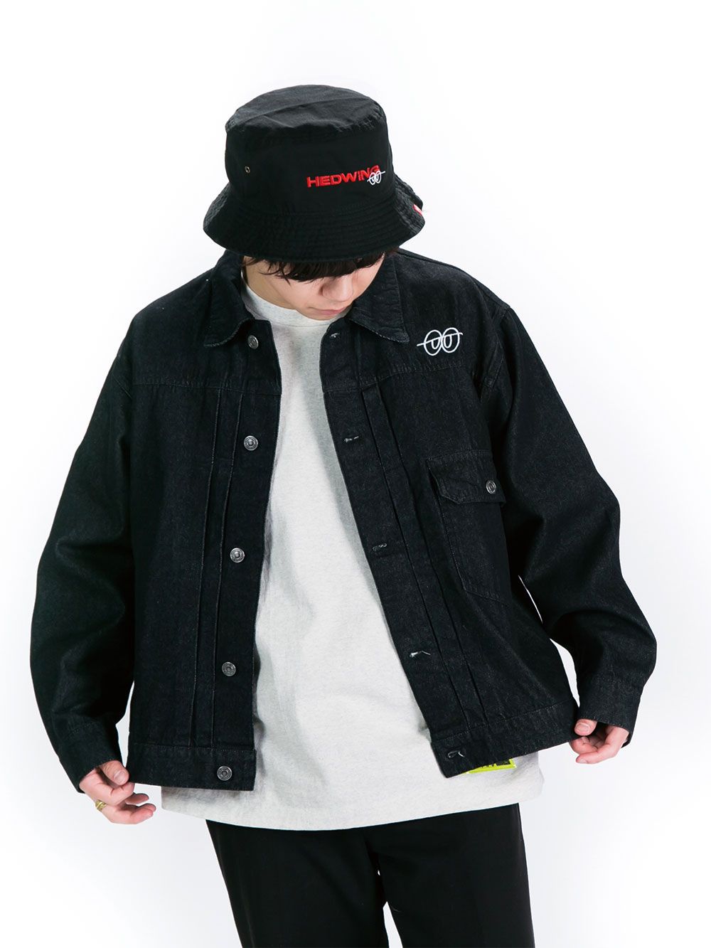 Half asleeper Denim jacket