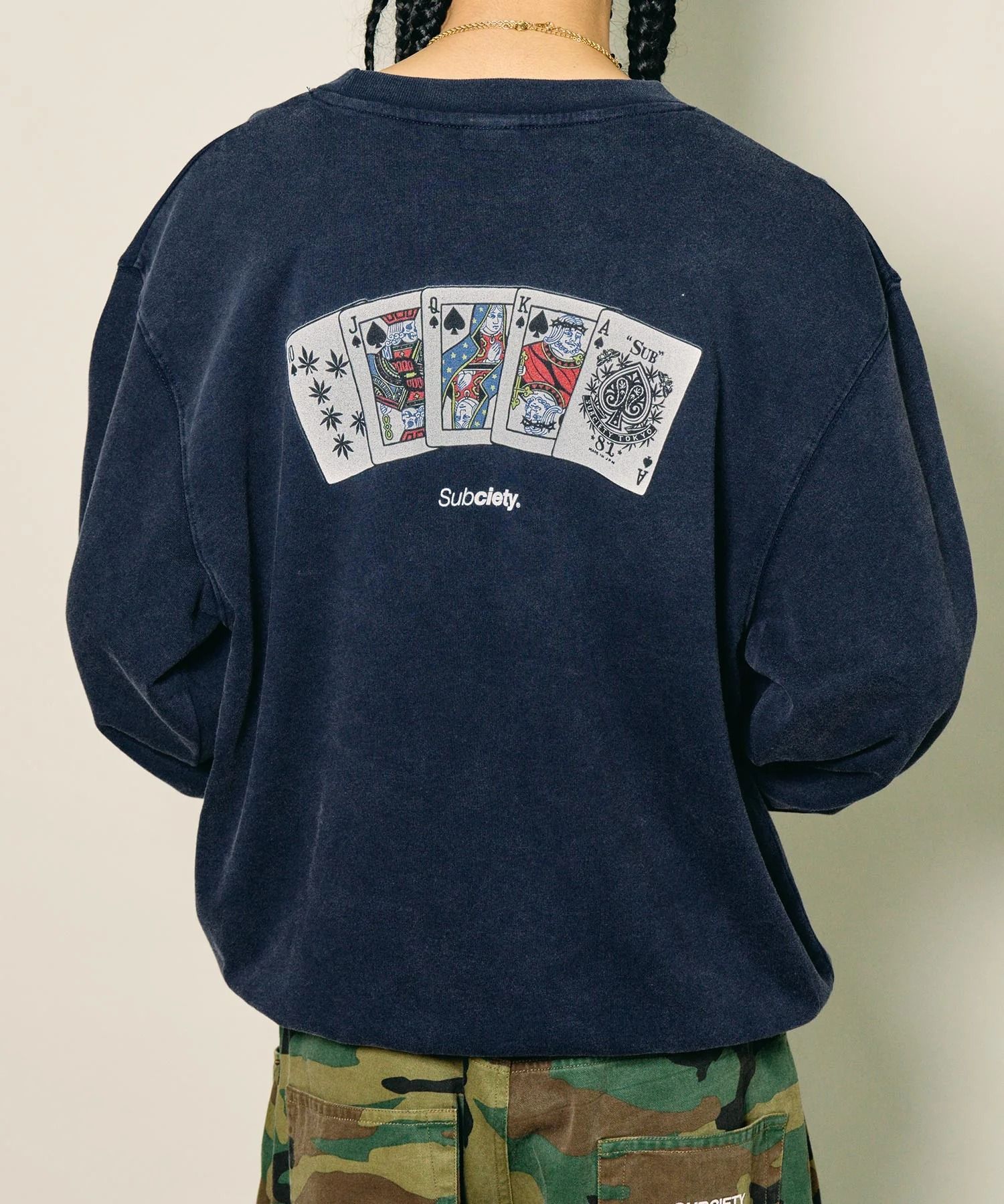 Fade wash sweat shirt