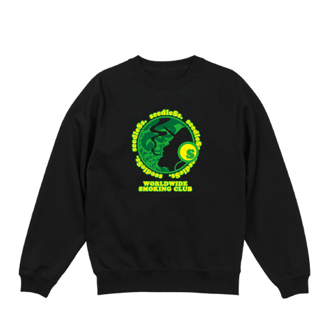 sd shadows of weed wraglan crew sweat 10oz