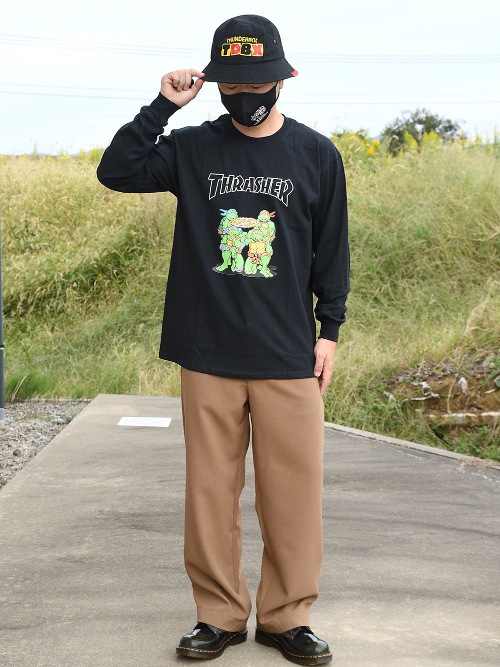 【TEENAGE MUTANT NINJA TURTLES×THRASHER】 L/S-T
