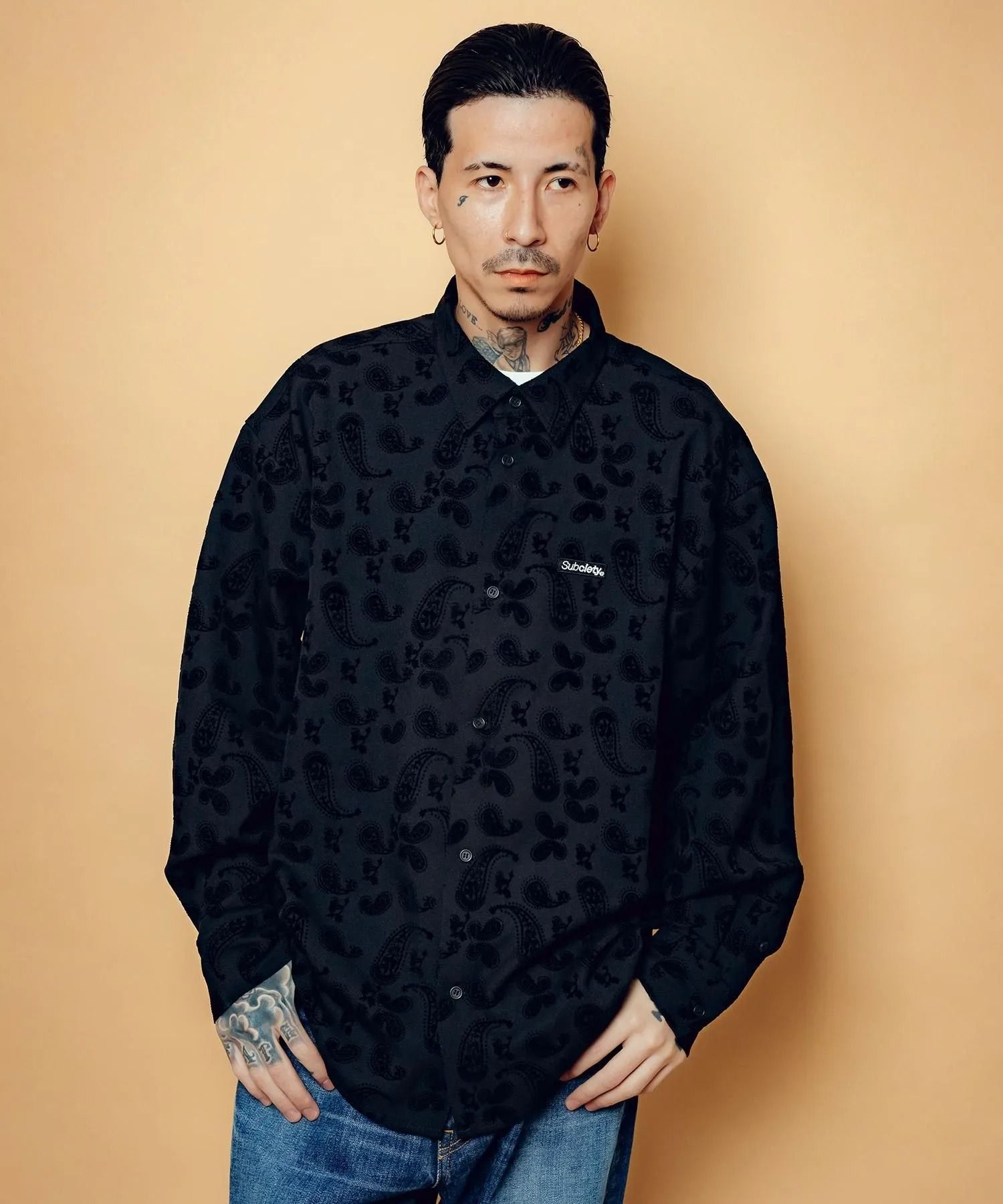 Flocky paisley shirt