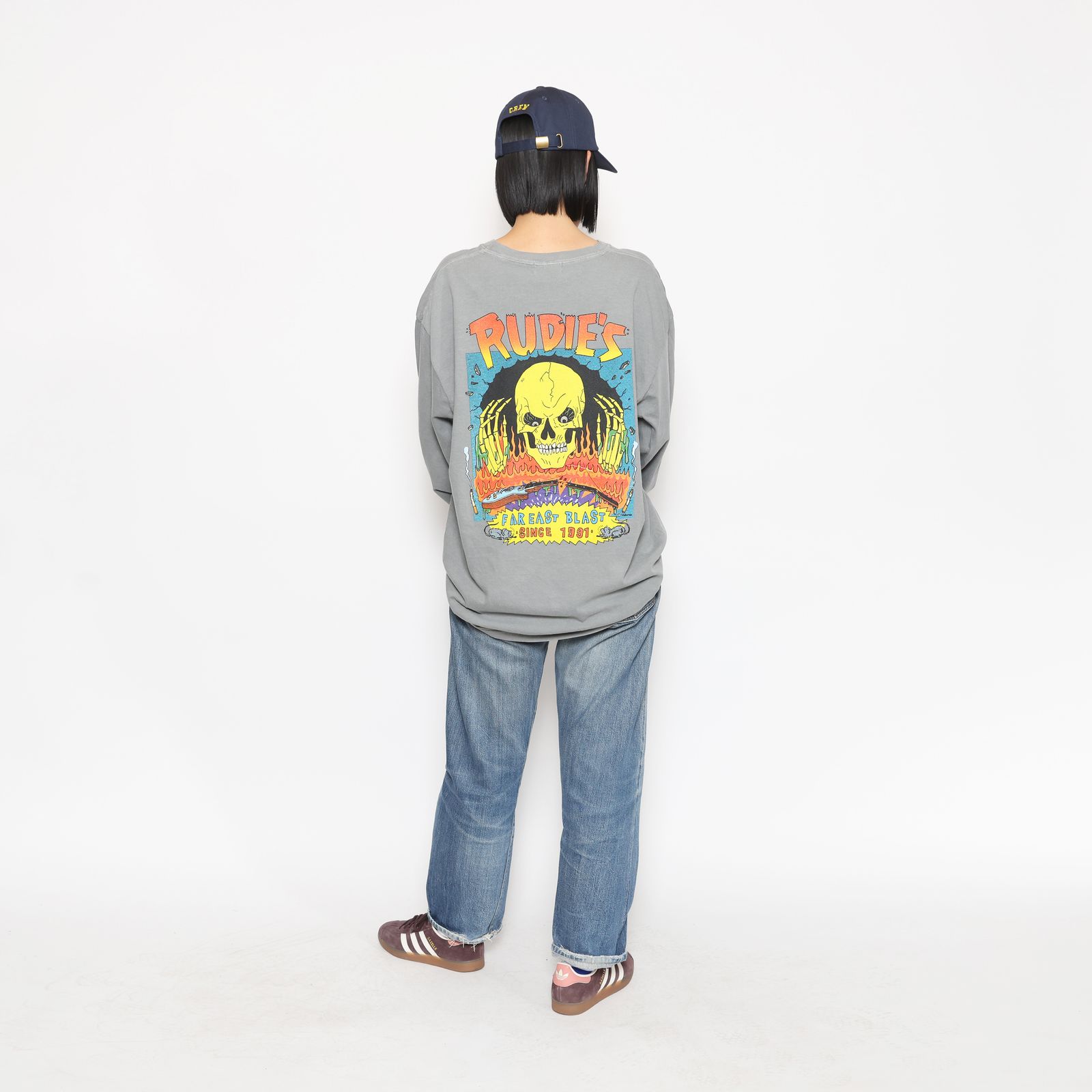 BUSTED SKULL LS-TEE