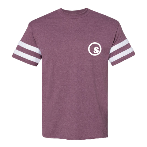 sd slv stripe s/s tee