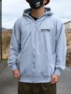 THRASHER Logo FULL ZIP Hoodie