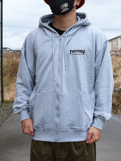 THRASHER Logo FULL ZIP Hoodie