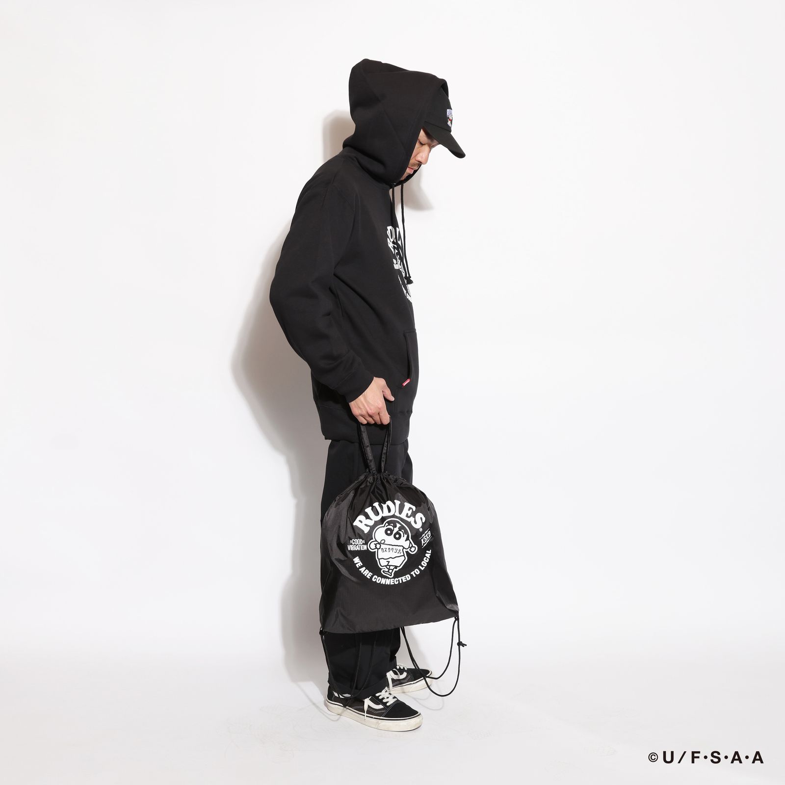 RUDIE'SxCRAYON SHINCHAN CIRCLEMOSH GYMSACK