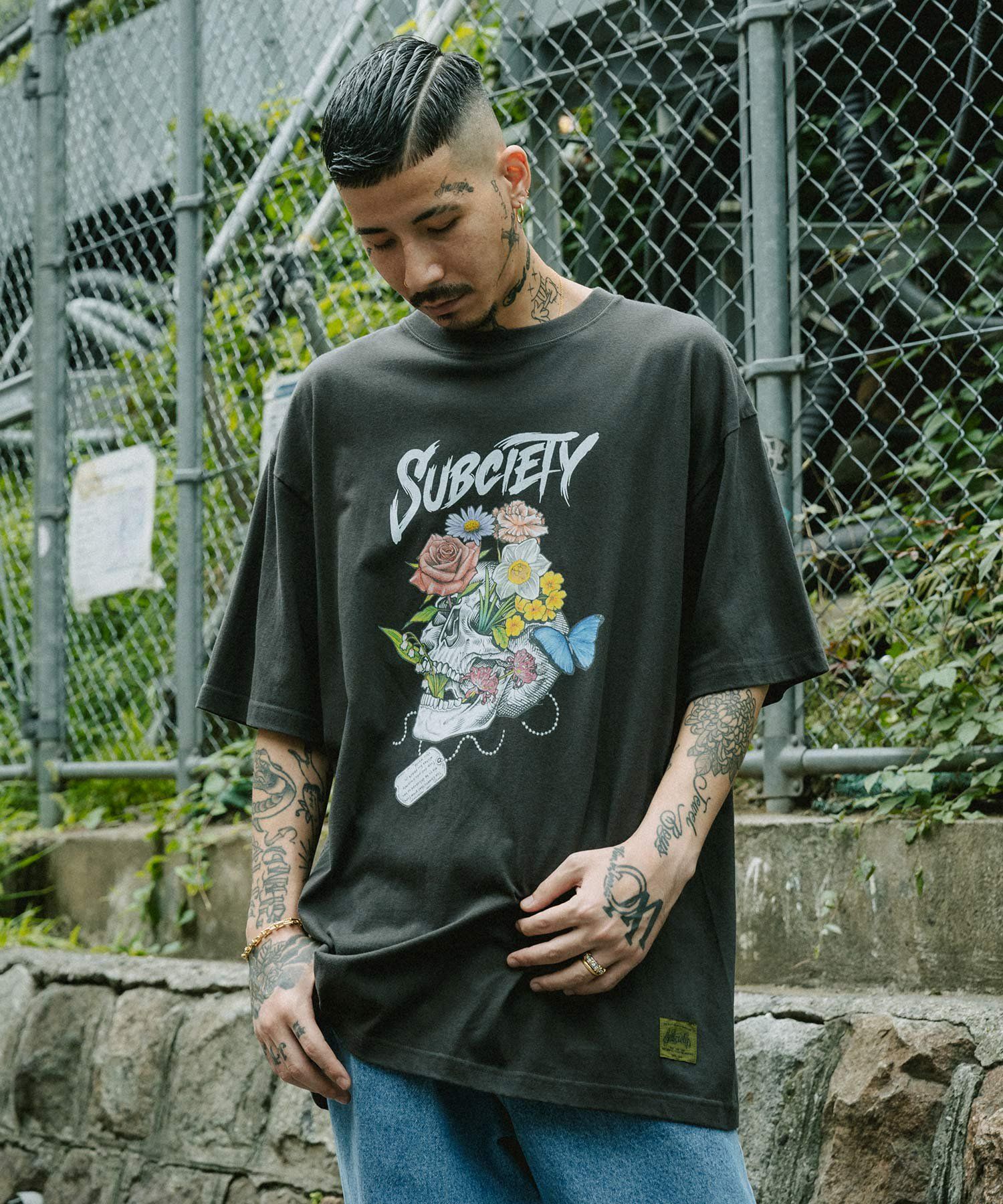 SKULL FLOWER-TEE
