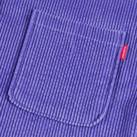 CORDUROY COLLARLESS-SHIRT