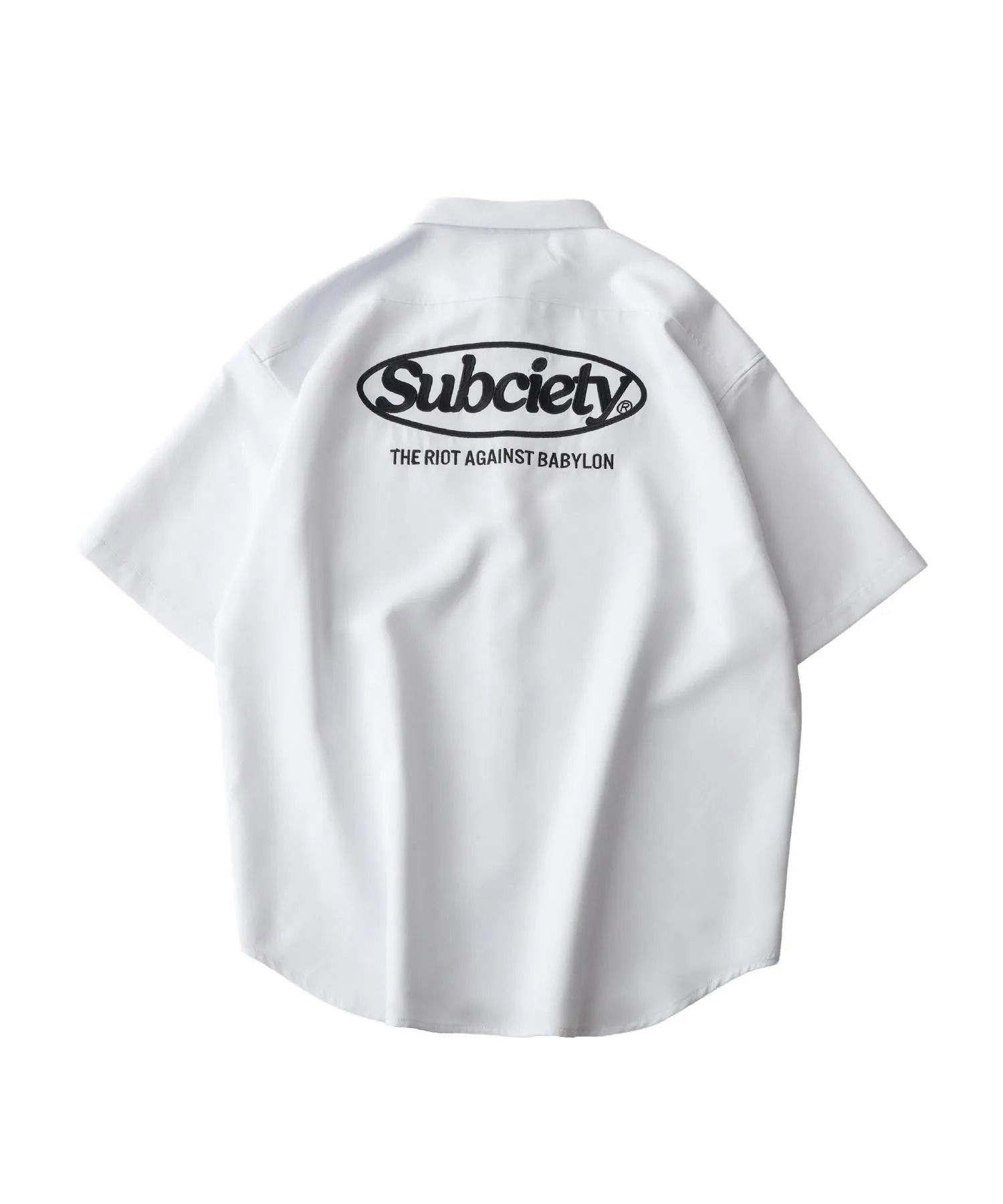 Embroidery oval logo shirt