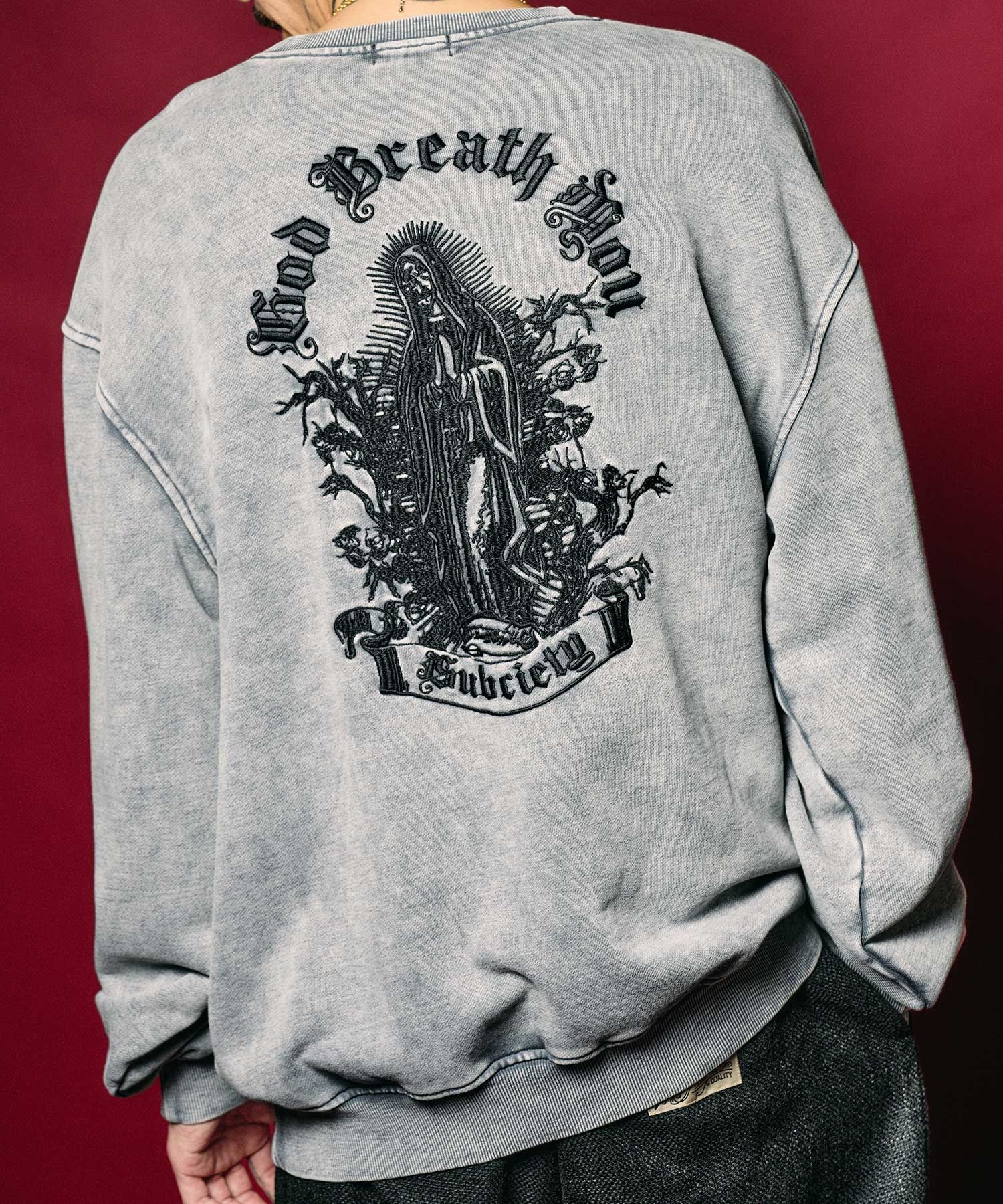 Washed skull maria sweatshirt