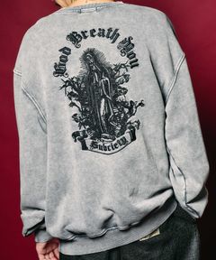Washed skull maria sweatshirt