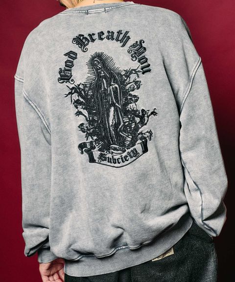 Washed skull maria sweatshirt