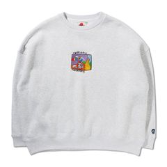 のみすぎてる男刺繍トレーナー