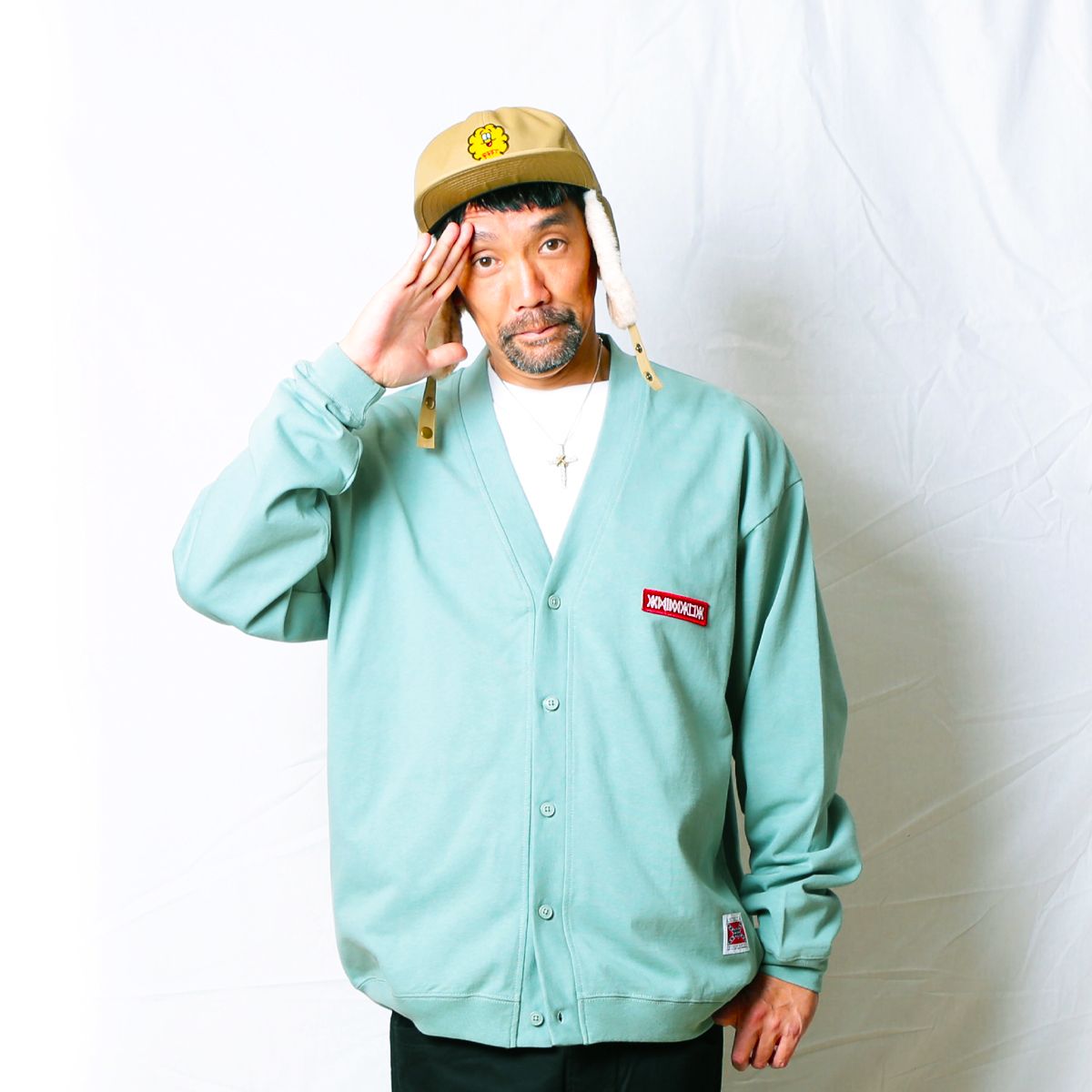 Sweat Cardigan -LOGO