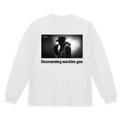 unassuming machine gun LS tee
