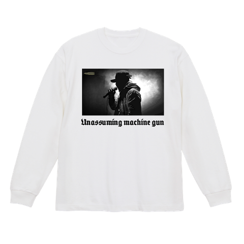 unassuming machine gun LS tee
