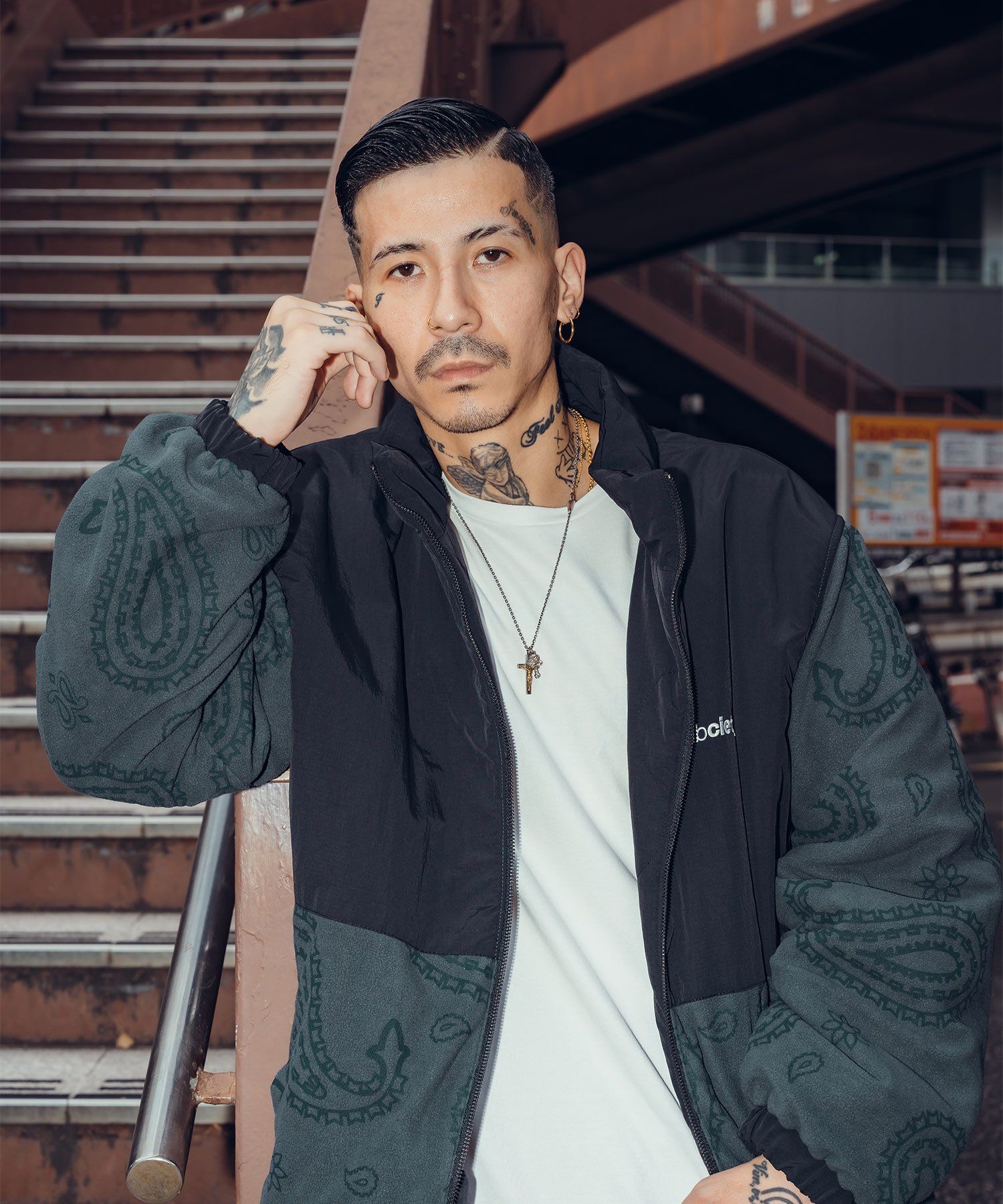 REVERSIBLE NYLON×FLEECE JKT