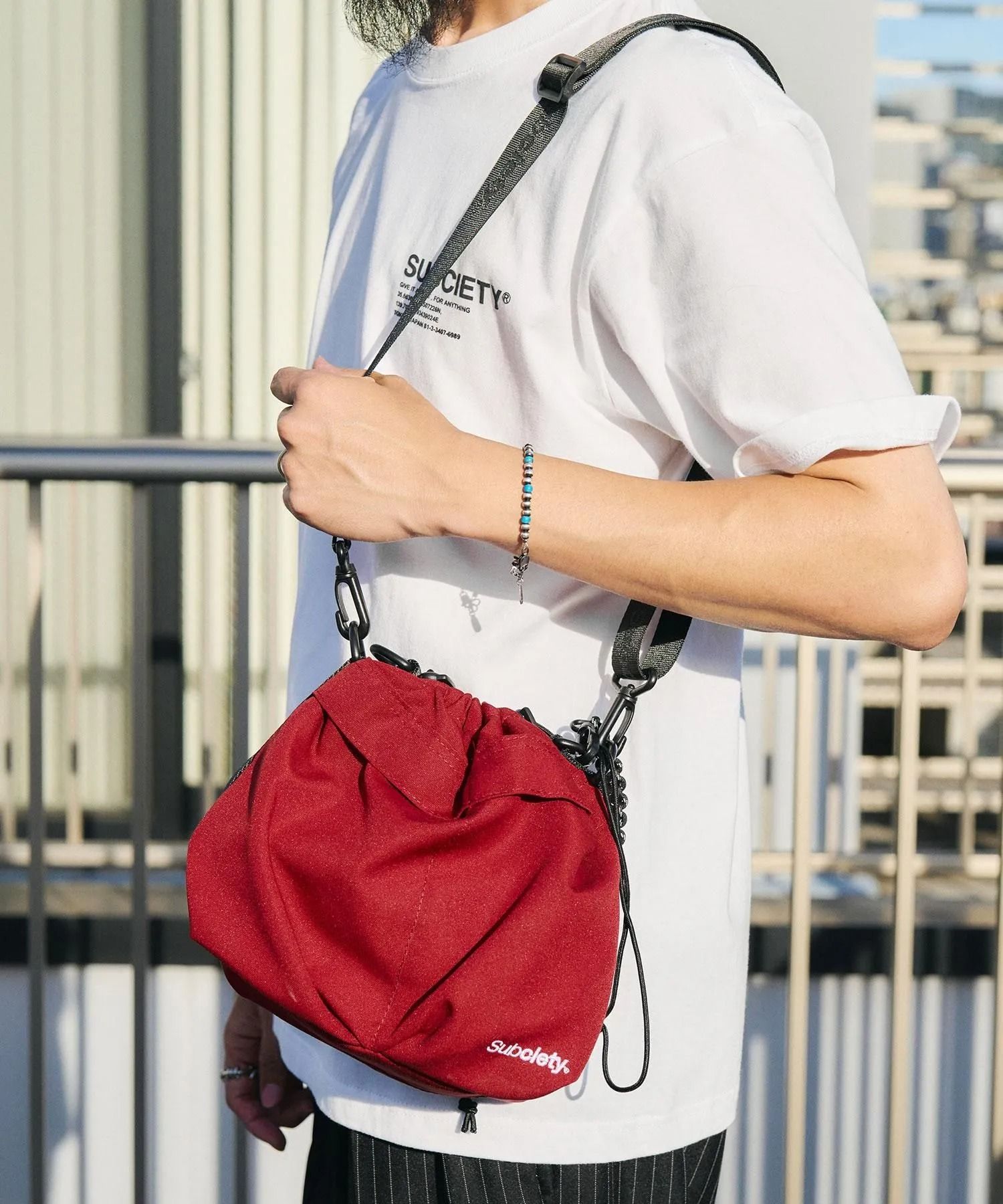 Kinchaku 2way shoulder bag