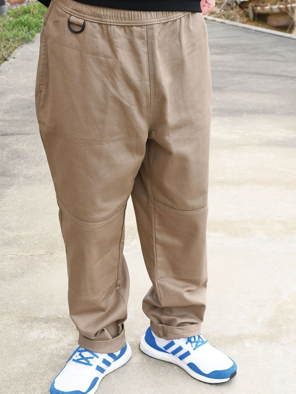 sd double knee wide pants