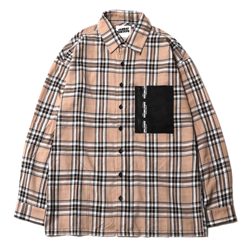 BLACK HEART CHECK-SHIRTS