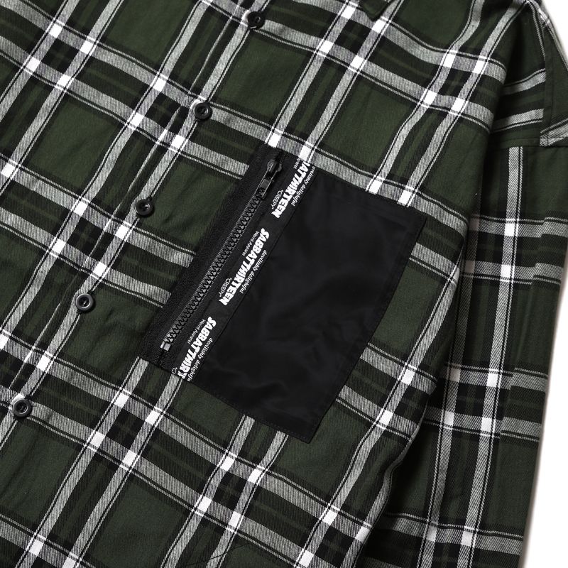 BLACK HEART CHECK-SHIRTS