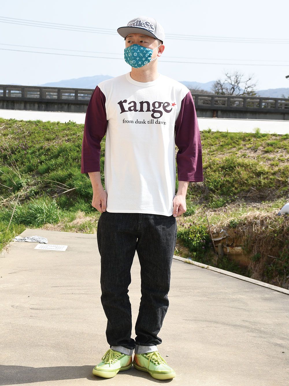 rg BB 7分袖 LS tee