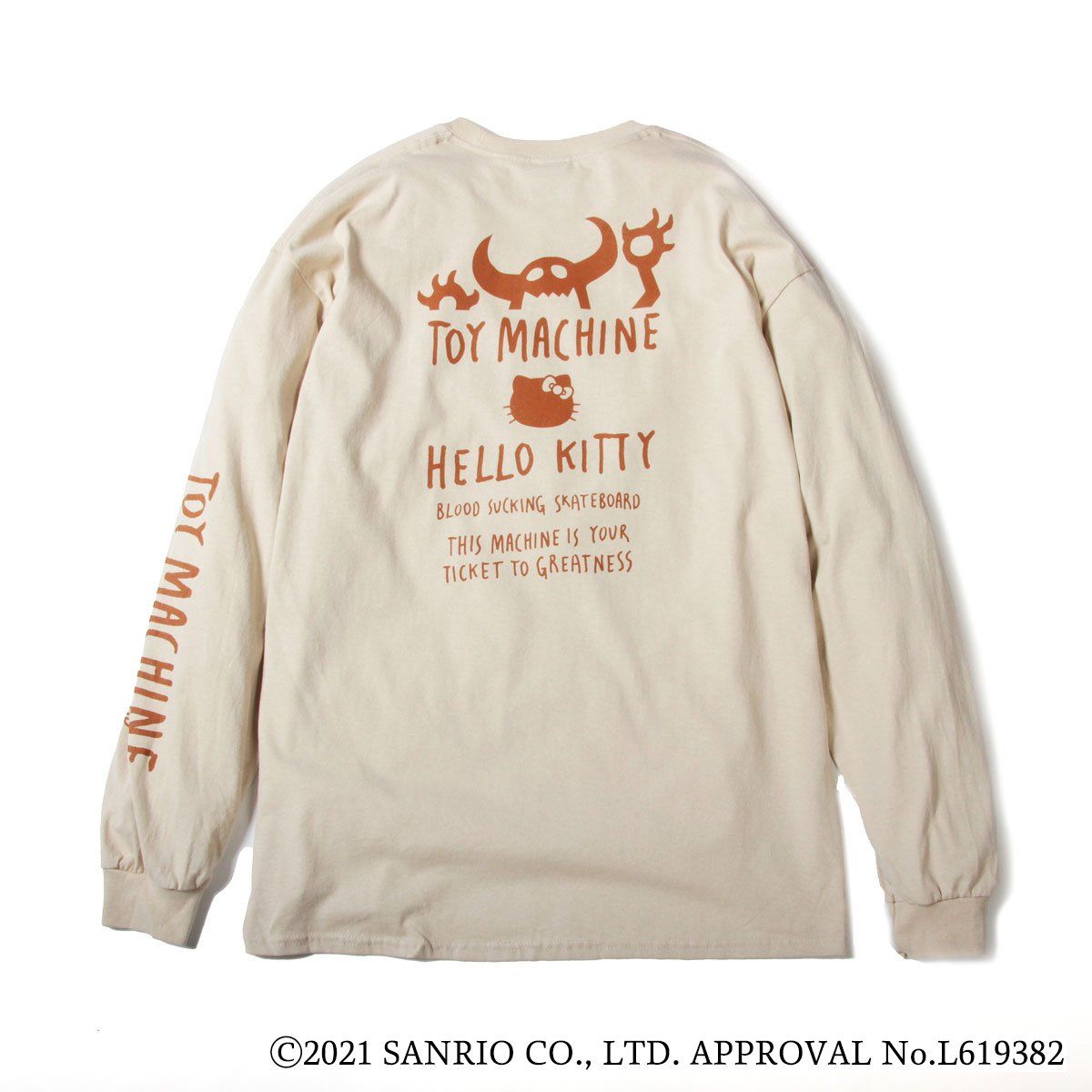 TOYMONSTER KITTY EMBROIDERY LONG SLEEVE-TEE