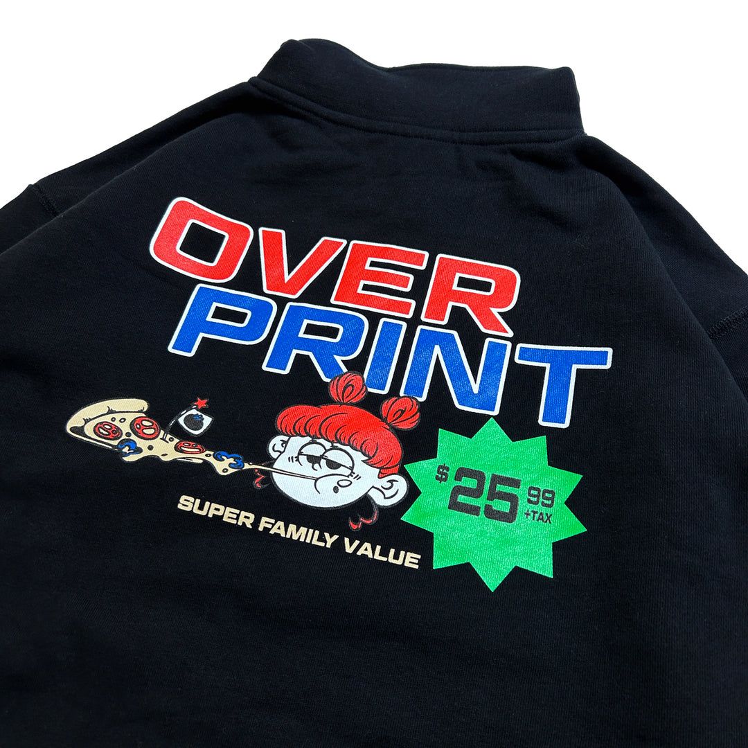 PIZZA PRICE BOX LOGO Half Zip pullover