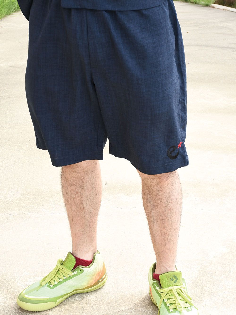 rg poly chambray easy shorts