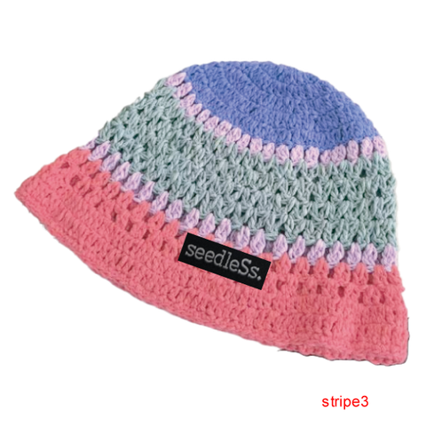 sd stripe summer knit beanies