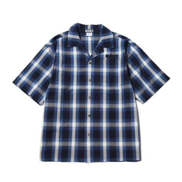 HOOK OPEN COLLAR CHECK-SHIRTS