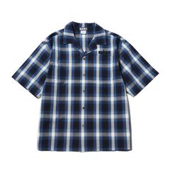 HOOK OPEN COLLAR CHECK-SHIRTS