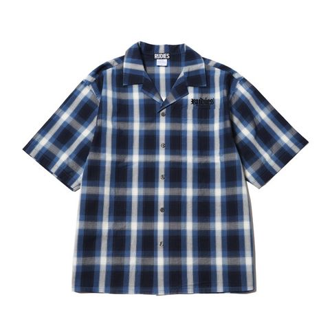 HOOK OPEN COLLAR CHECK-SHIRTS