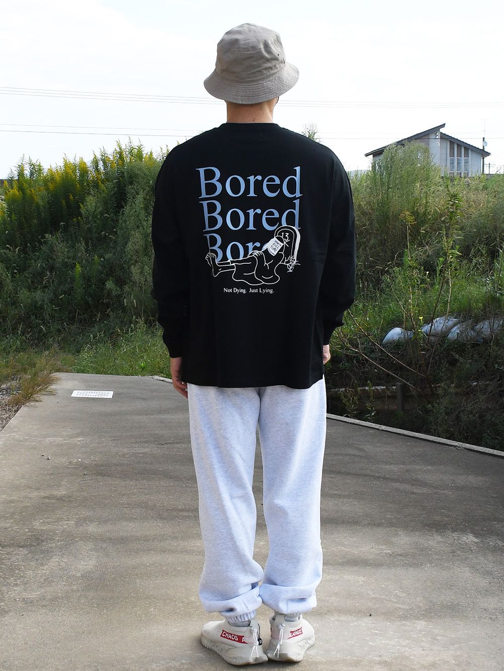 BORED BIG L/S T