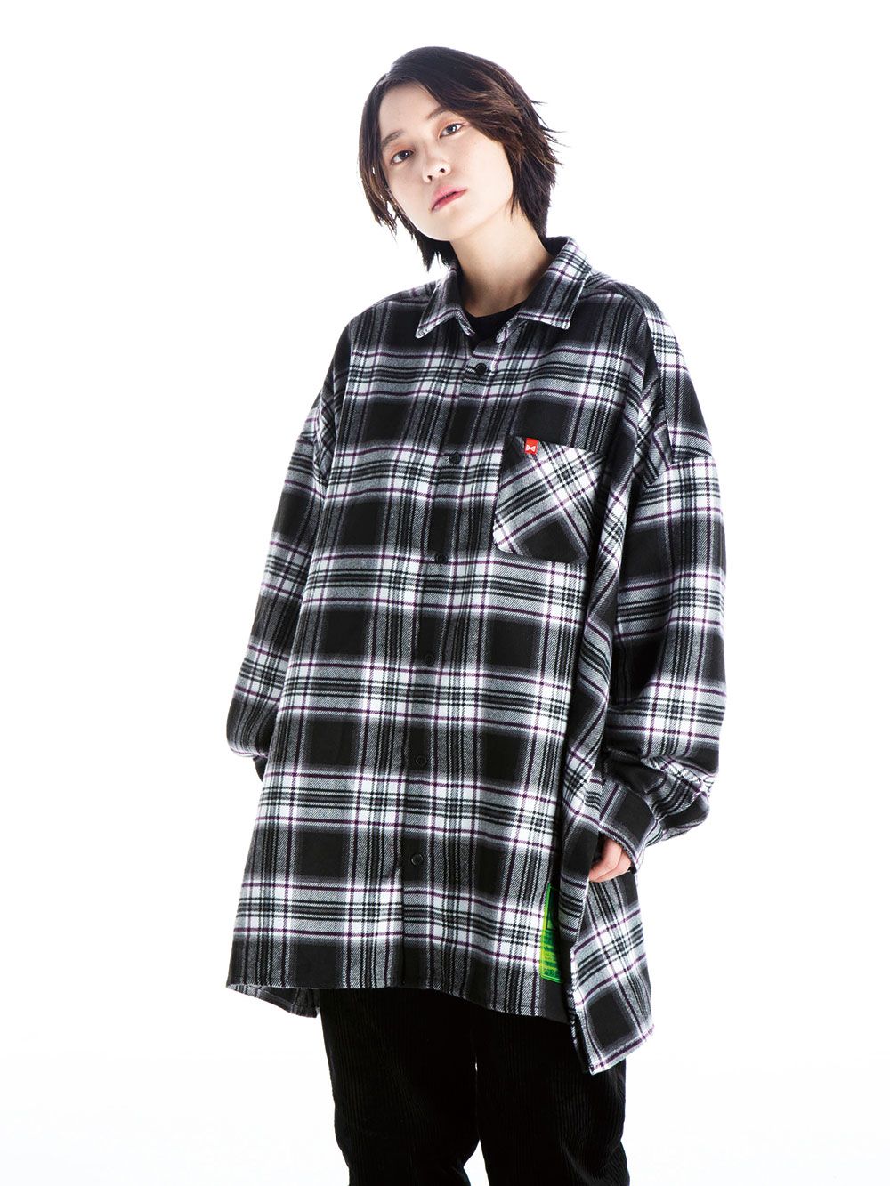 Big  Silhouette plaid  shirt