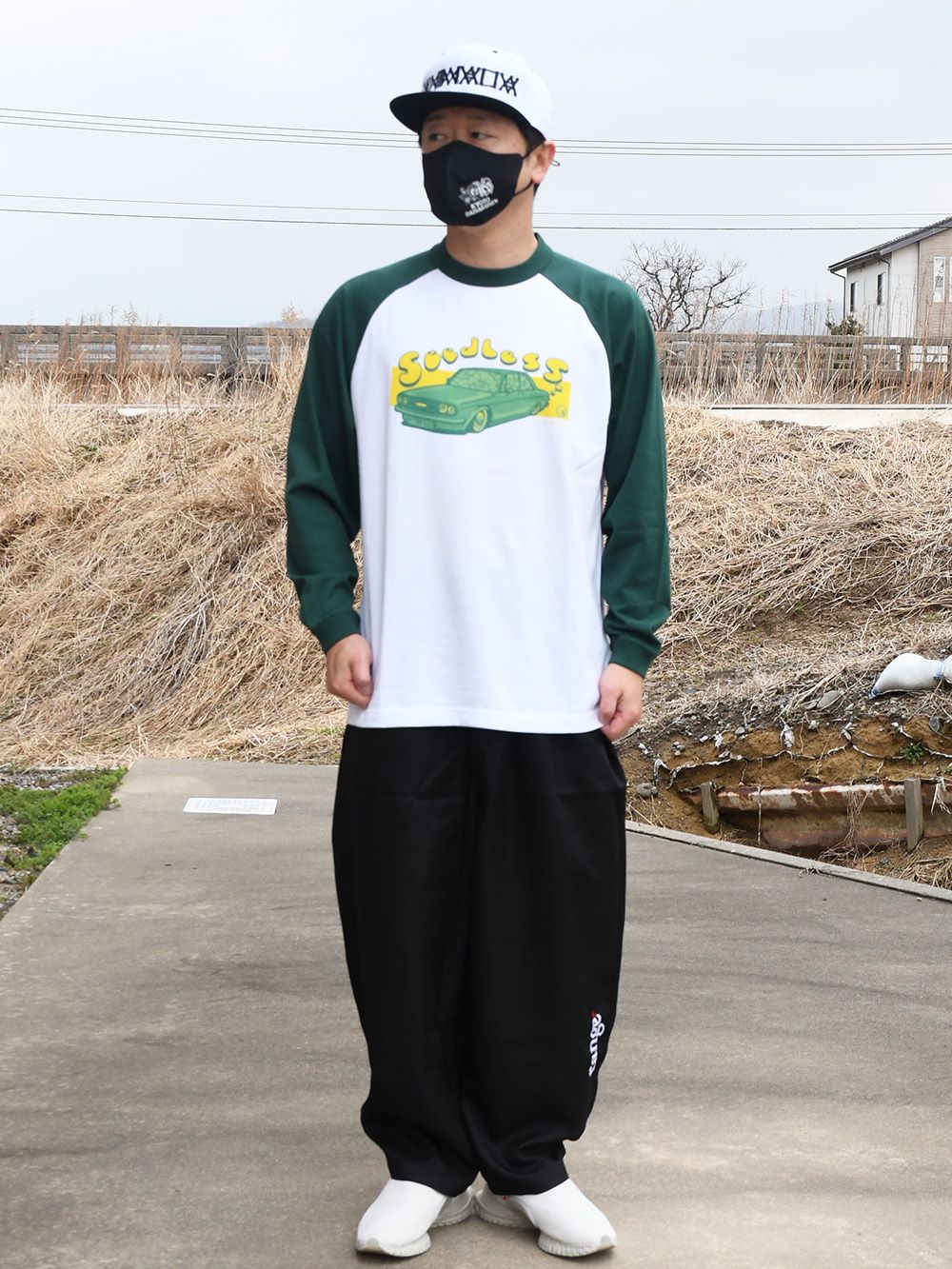 sd smoking green car LS tee