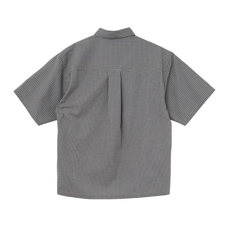 WINGED MONSTER SEERSUCKER CHECK SS-SHIRTS
