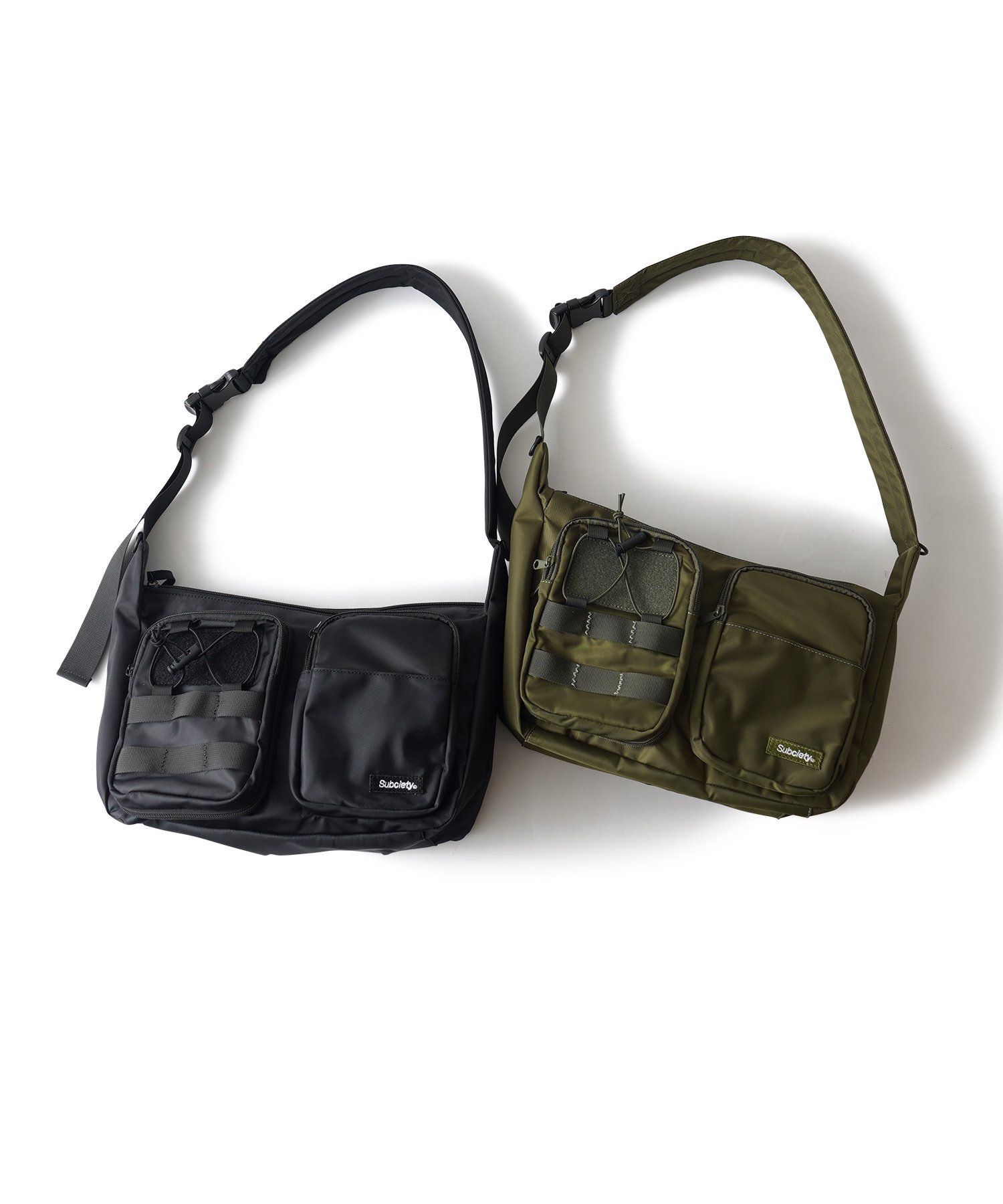 Double pocket shoulder bag