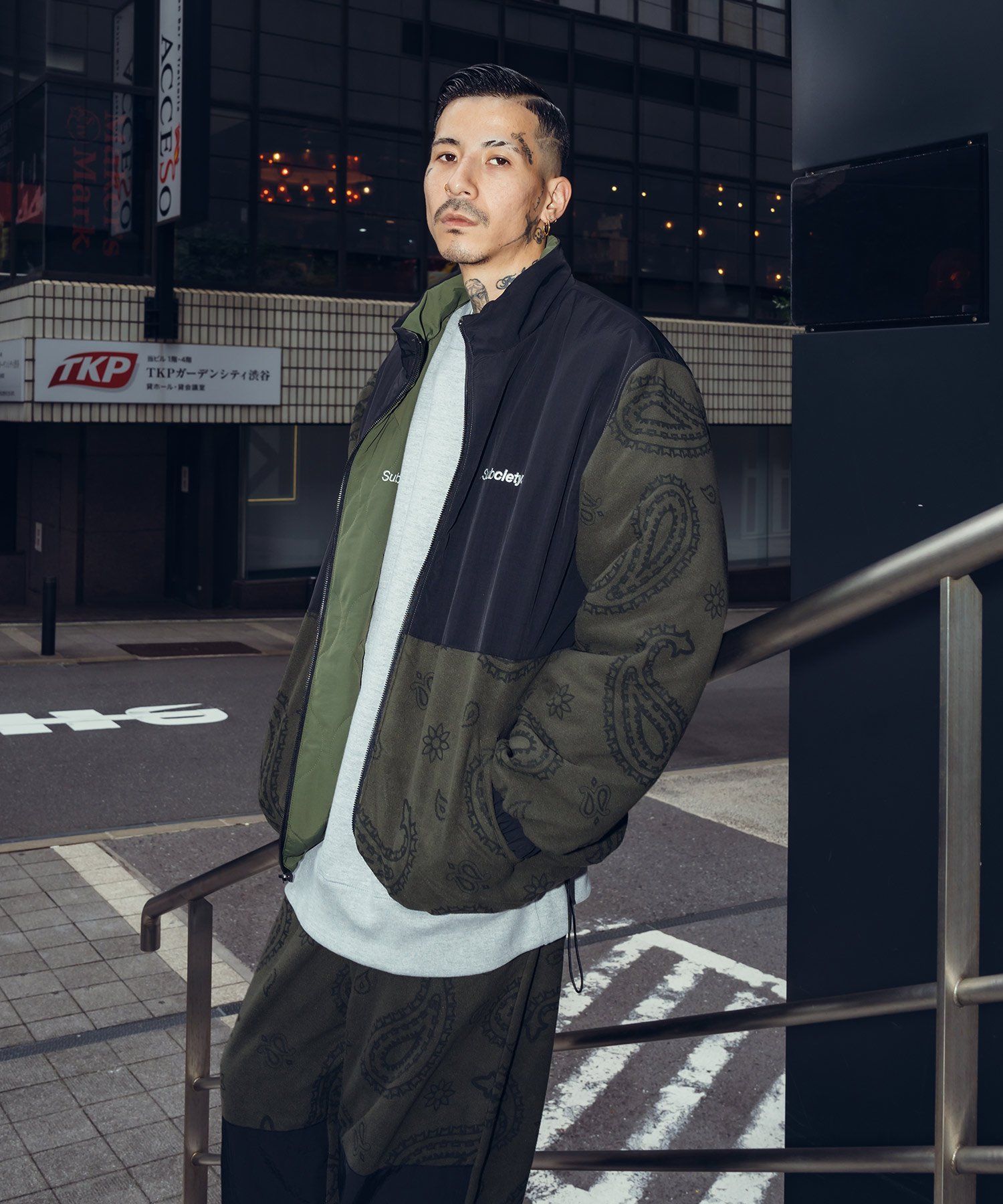 REVERSIBLE NYLON×FLEECE JKT