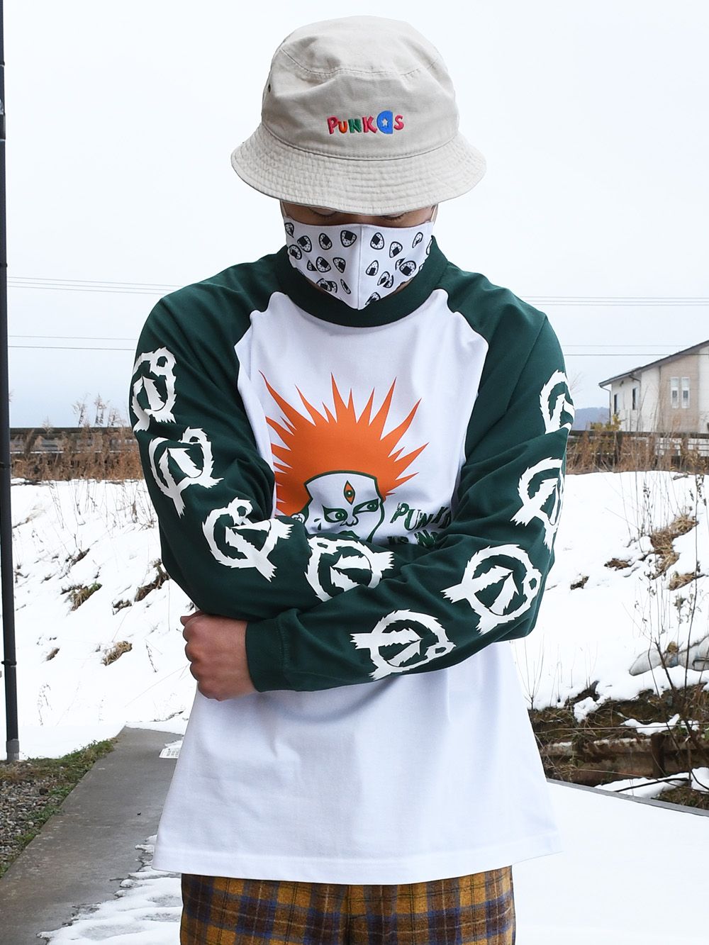 PUNKDS IS NOT DEADラグランロンTEE