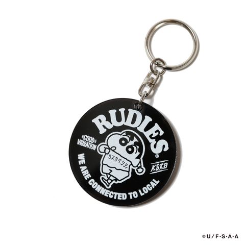 RUDIE'SxCRAYON SHINCHAN CIRCLEMOSH KEYHOLDER