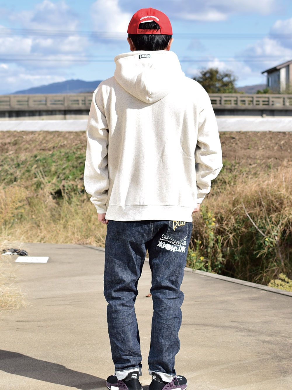 COLLEGE HIGHNECK ZIPHOOD-SWEAT