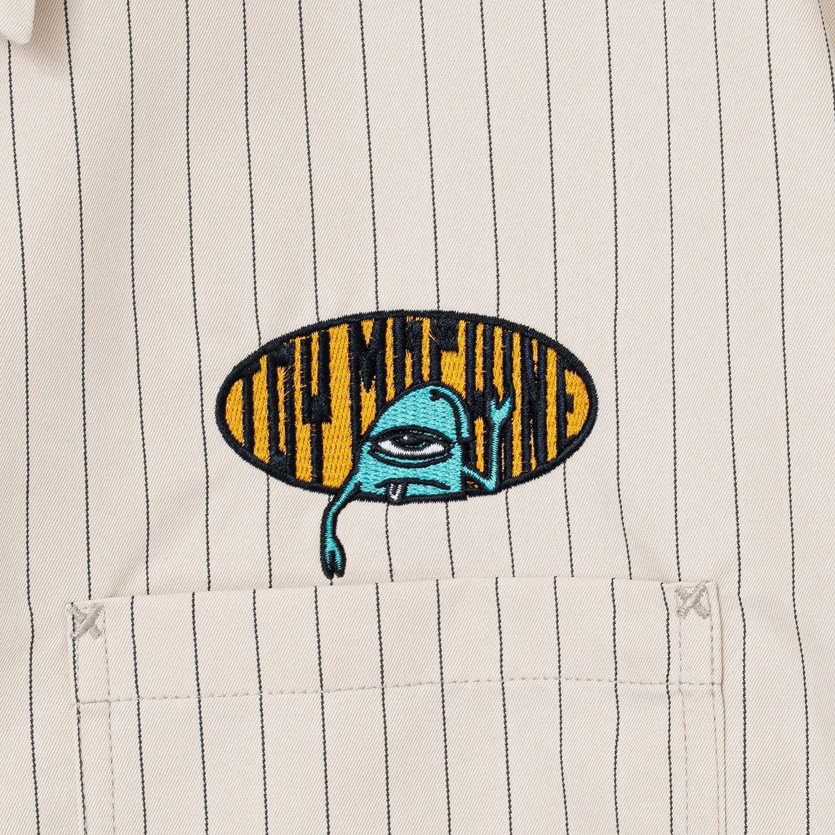 HELLO SECT STRIPE WORK-SHIRTS