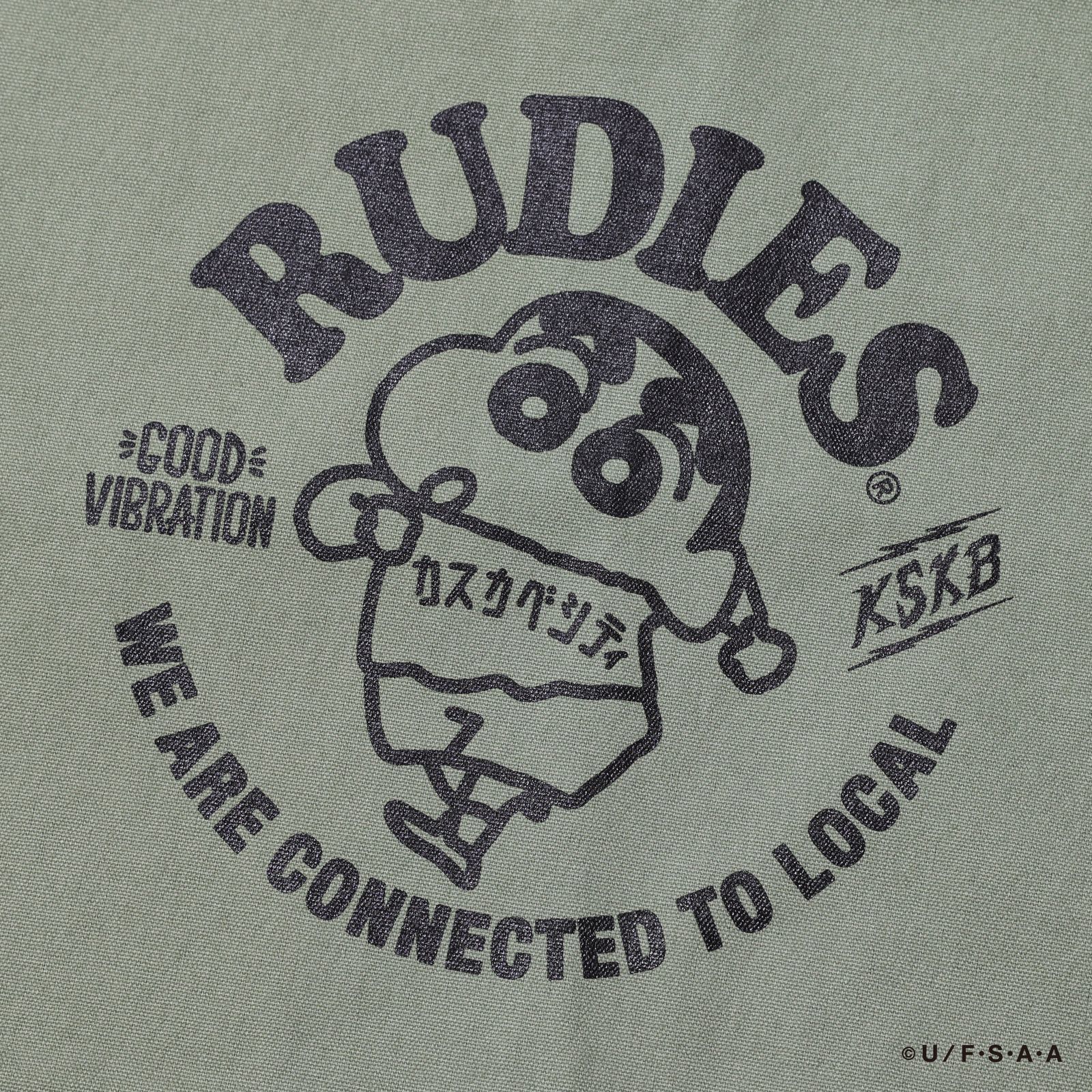 RUDIE'SxCRAYON SHINCHAN CIRCLEMOSH TOTEBAG