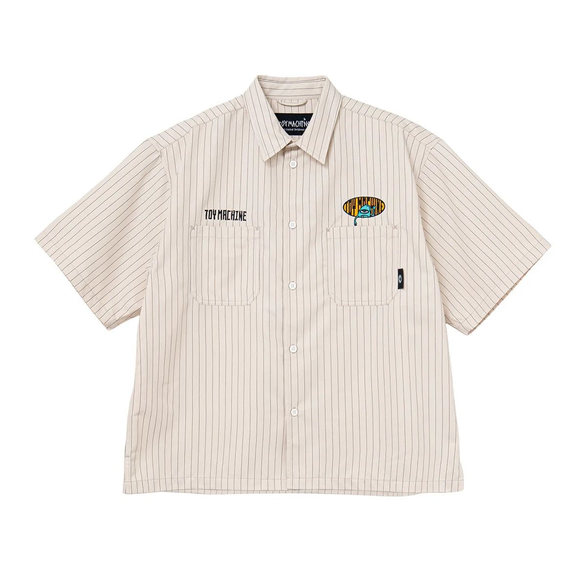 HELLO SECT STRIPE WORK-SHIRTS